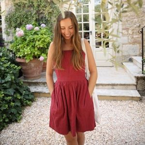 Madewell Red Tie Dress